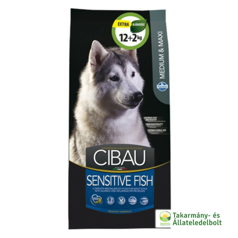 Cibau Sensitive Fish száraz kutyatáp 12+2kg