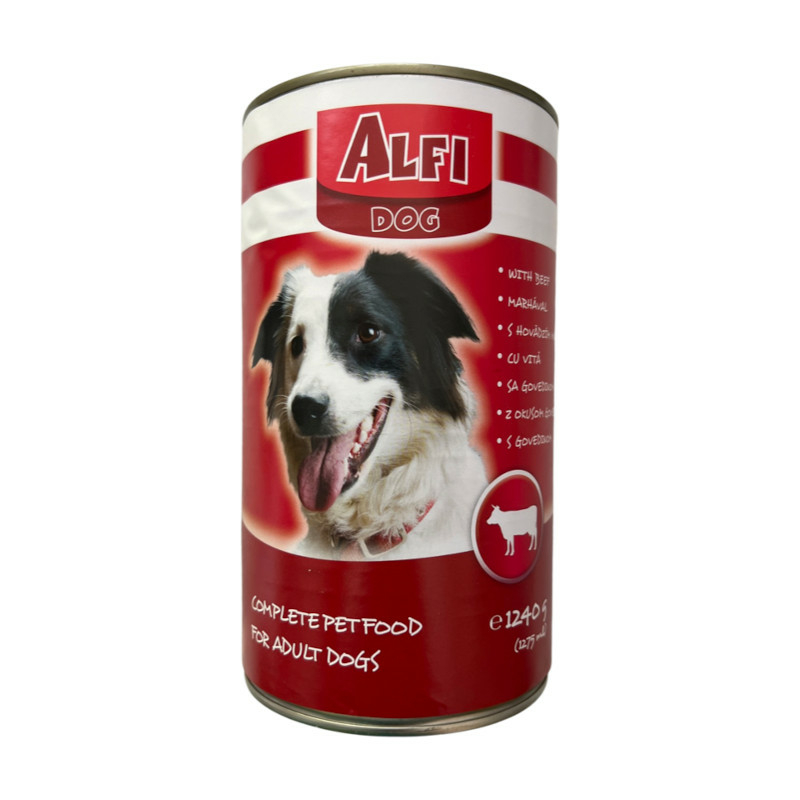 Alfi Dog marhás konzerv kutyáknak 1240g