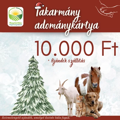 Takarmány ADOMÁNY kártya 10 000 Ft értékben