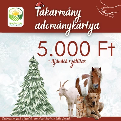 Takarmány ADOMÁNY kártya 5 000 Ft értékben