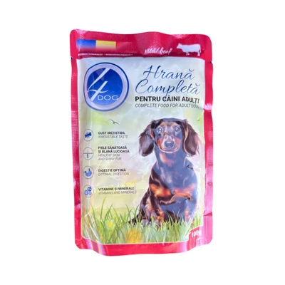 Marhahúsos nedves kutyaeledel felnőtt kutyáknak 100g