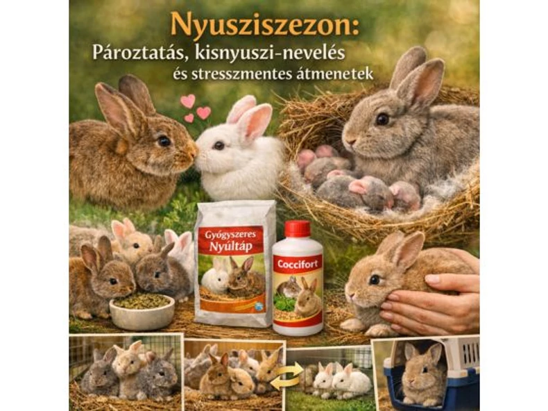 Hamarosan itt a nyusziszezon: pároztatás, kisnyuszi-nevelés és a stresszmentes átmenetek szerepe