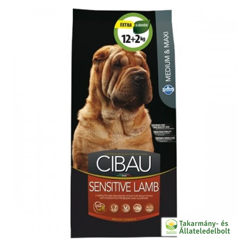 cibau-sensitive-lamb-szaraz-kutyatap-14kg