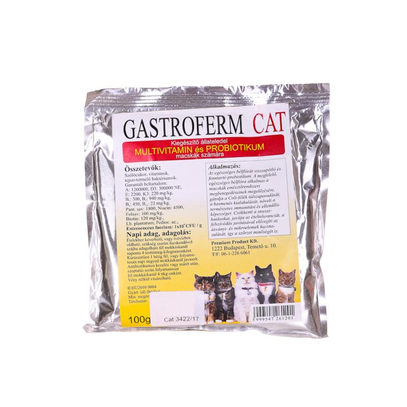 Gastroferm Cat multivitamin és probiotikum cicák részére 100gr